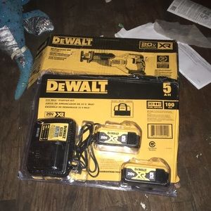 5ah 20v Dewalt batteries an charger Dewalt 20V brushless XR Reciprocating